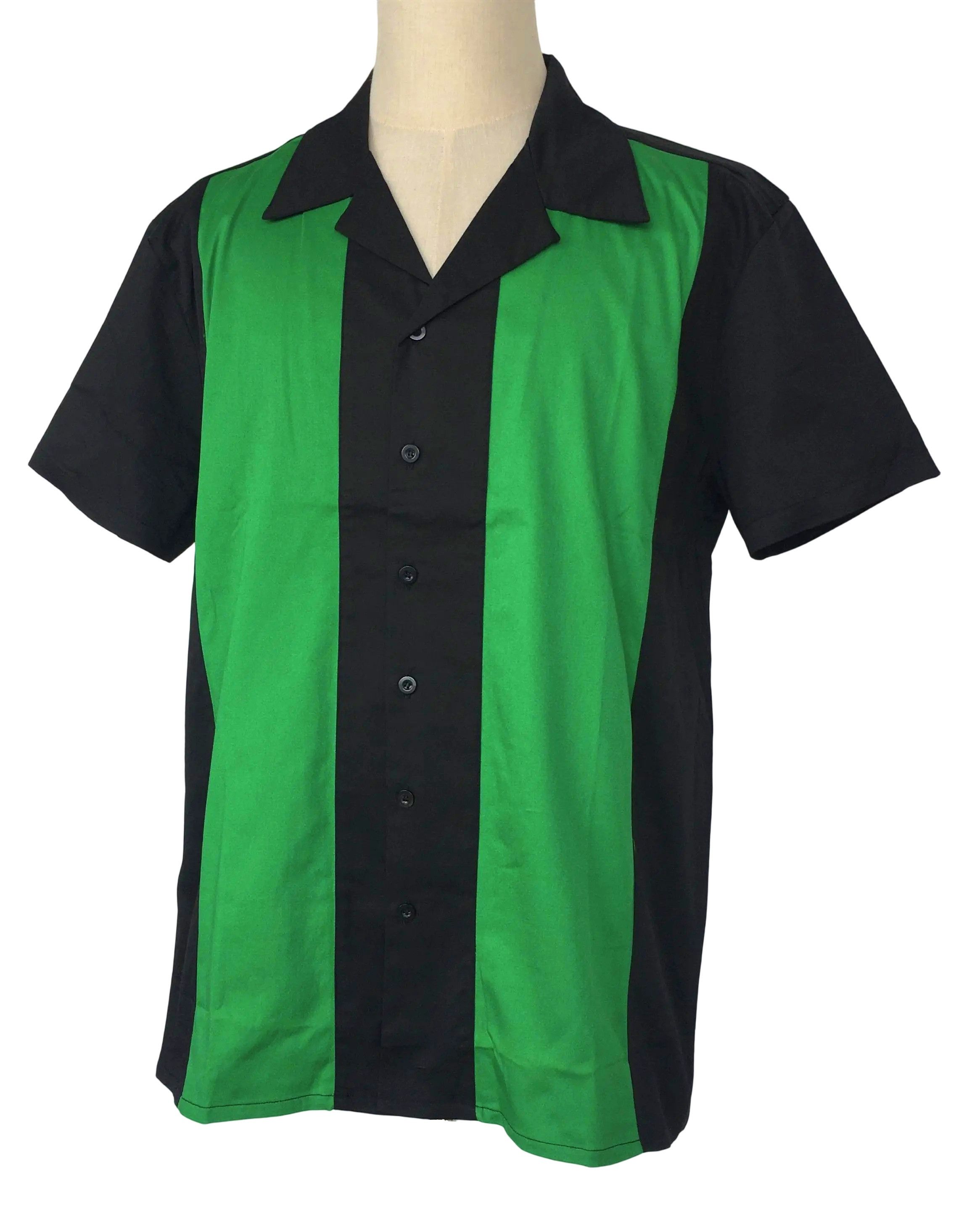 Other Retro Two-tone Men Shirt Solid Casual Shirt Green Size US XXL / EU 58 / 5 - 2 Thumbnail
