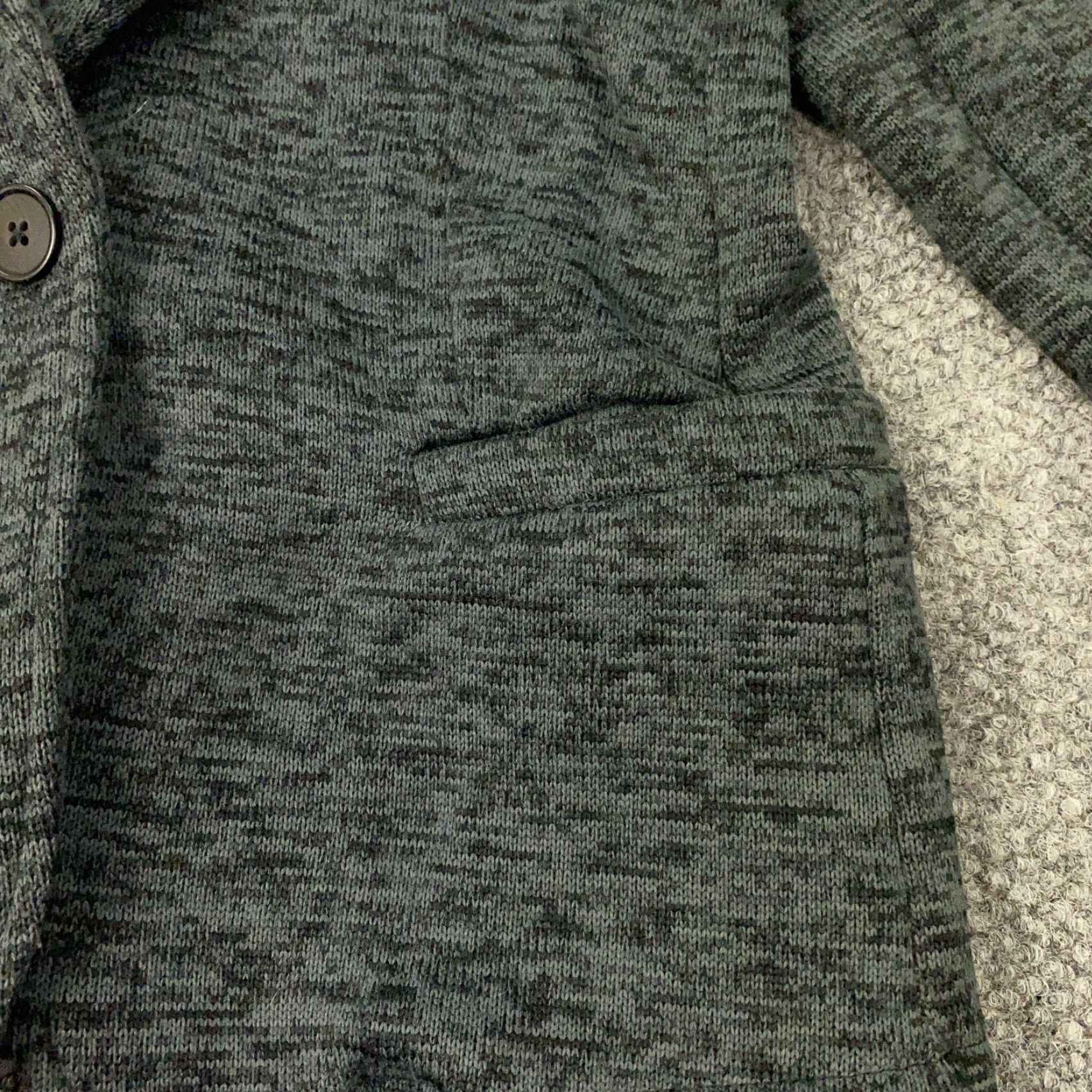 Lands' End Lands End Blazer Jacket Womens XS Gray One Button Casual Soft Shell Sweater Size XS / US 0-2 / IT 36-38 - 3 Thumbnail