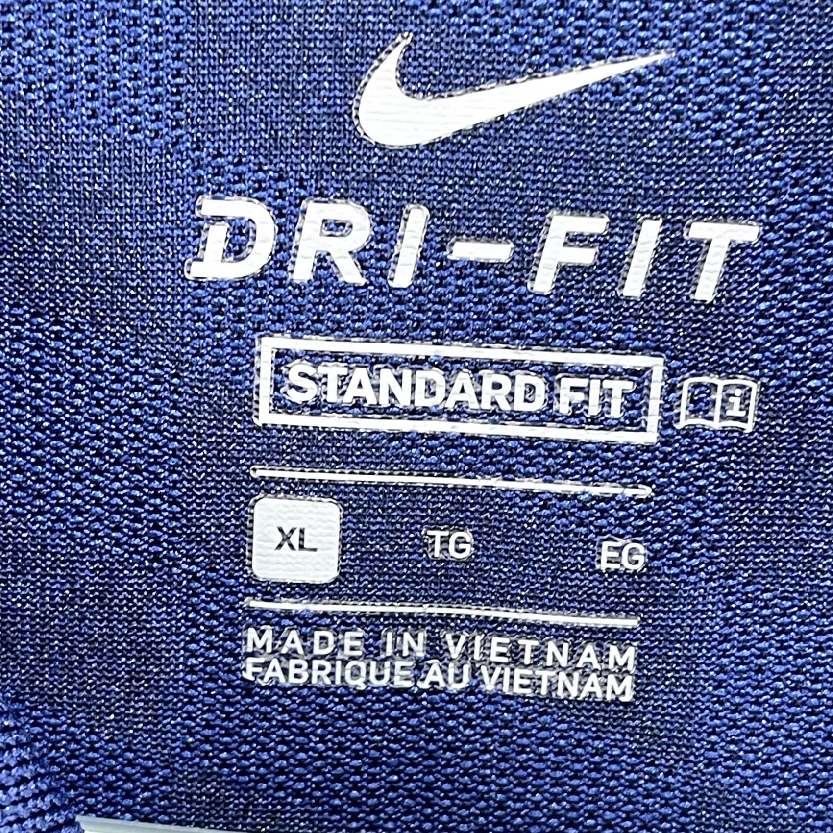 Nike Nike Dri-FIT Polo Shirt Mens XL Blue Check Swoosh Golf Short Sleeve Shirt Size US XL / EU 56 / 4 - 5 Thumbnail