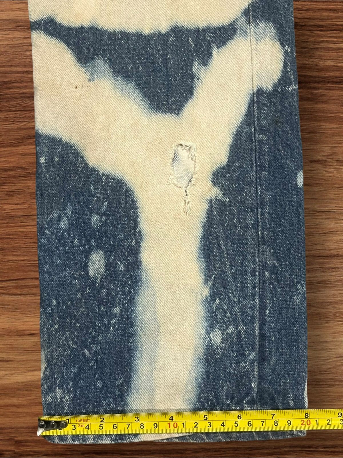 Levi's × Vintage Vintage 80s Levi’s 501 Grafitti Artistry Custom Made Jeans Size US 31 - 19 Thumbnail