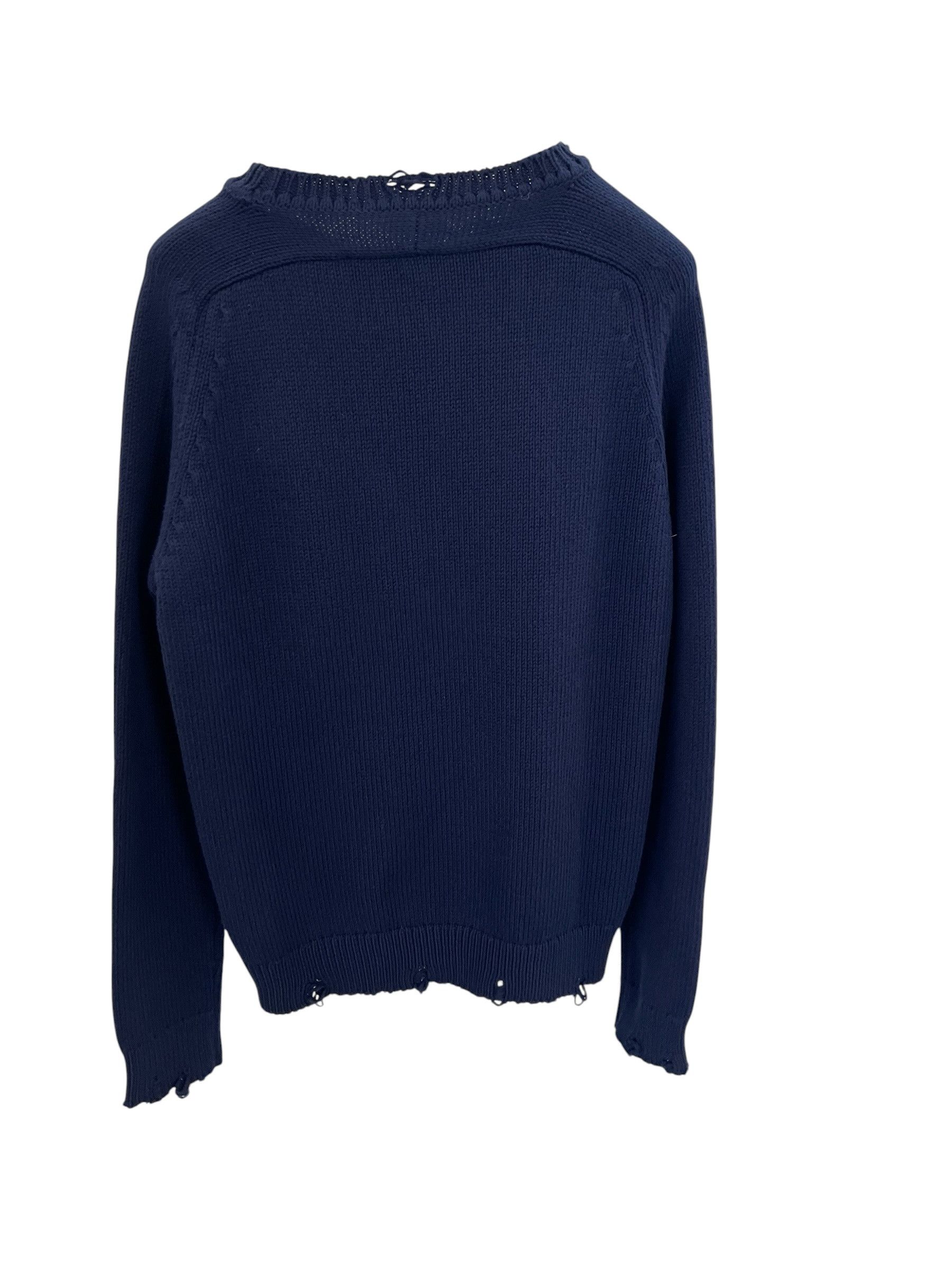 Saint Laurent Paris Saint Laurent Destroyed Knit Sweater Size US XS / EU 42 / 0 - 2 Thumbnail
