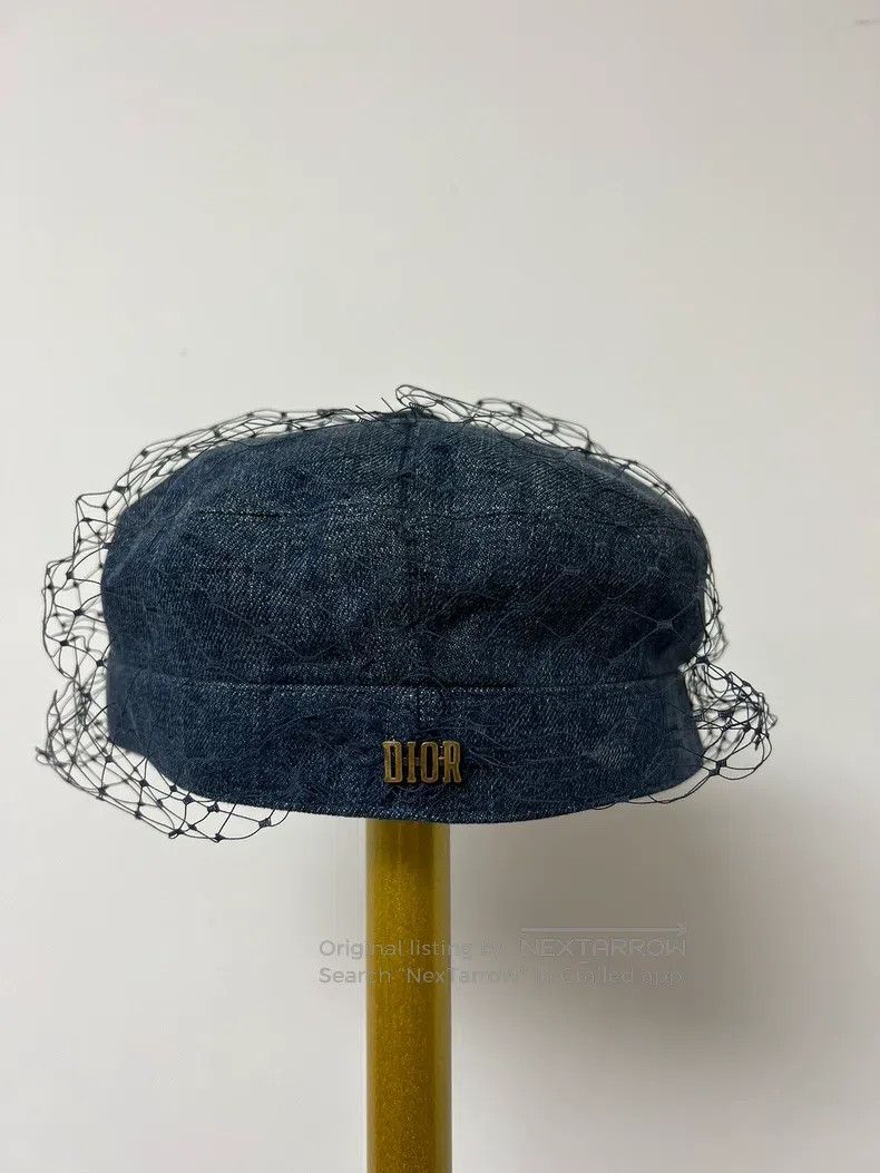 Dior Dior Size 57 Mesh gold-decorated slogan hollow cowboy hat Size ONE SIZE - 2 Thumbnail