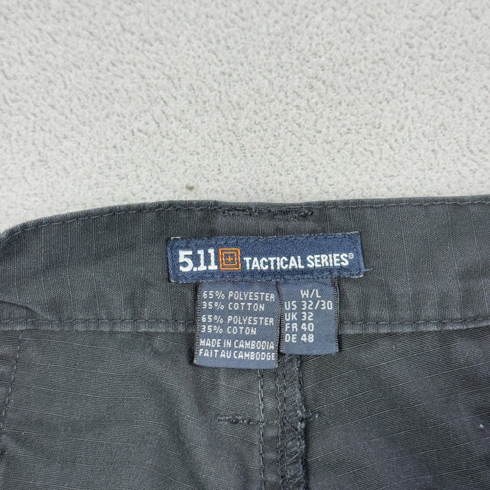5.11 5.11 Tactical Pro Pants Gorpcore Black Ripstop Cargo 32x30 Size US 32 / EU 48 - 5 Thumbnail