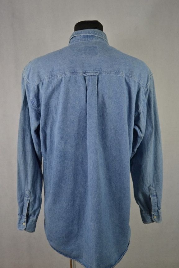 Chaps Ralph Lauren × Polo Ralph Lauren × Vintage Vintage Chaps Ralph Lauren denim cotton shirt M Size US M / EU 48-50 / 2 - 2 Thumbnail