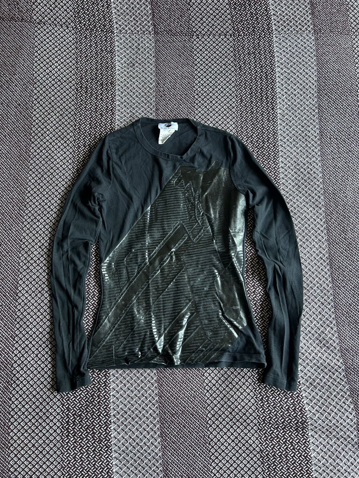 Mugler × Thierry Mugler × Vintage Mugler Trademark Rare Japanese Style Long Sleeve T-shirt Y2K Size S / US 4 / IT 40 - 1 Thumbnail