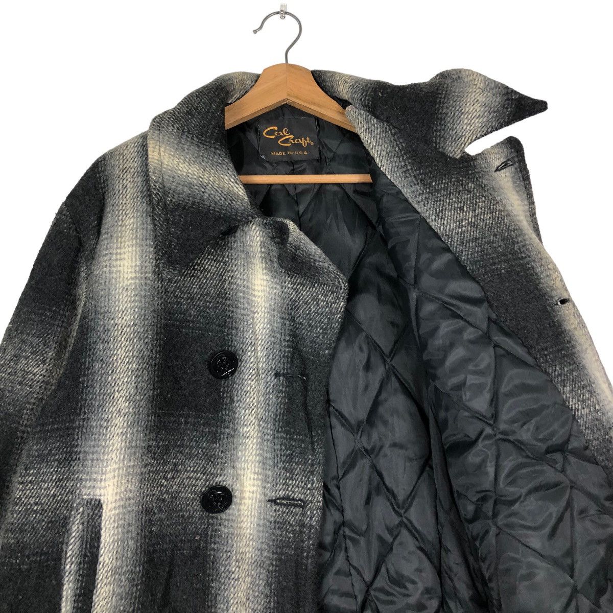 Japanese Brand 🔥Vintage Wool Biker Jacket Double Collar Cal Craft Usa Size US L / EU 52-54 / 3 - 12 Thumbnail