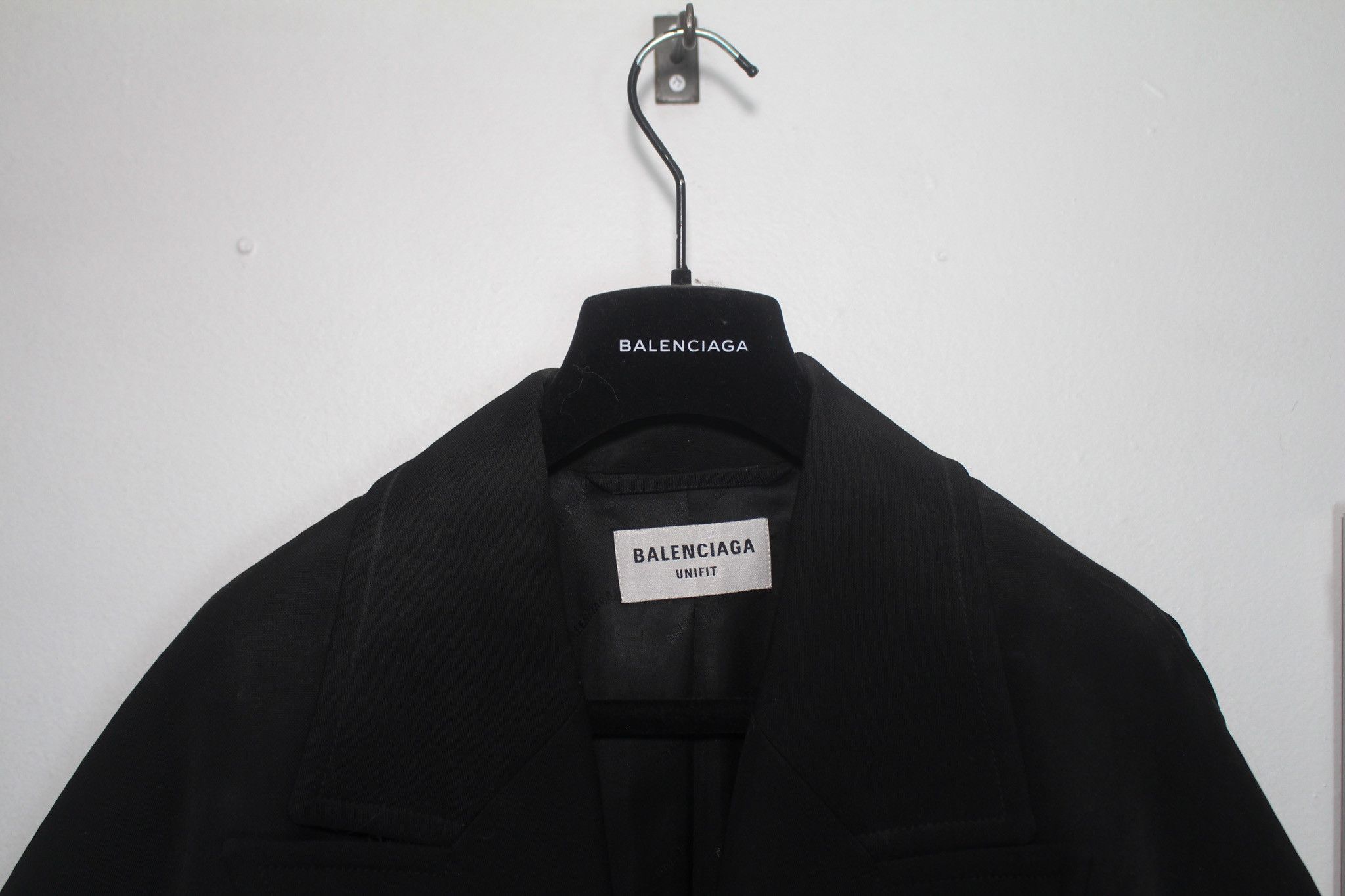 Balenciaga SS21 Distressed Wool Oversized Double Breasted Raw Hem Coat Size US XL / EU 56 / 4 - 2 Thumbnail