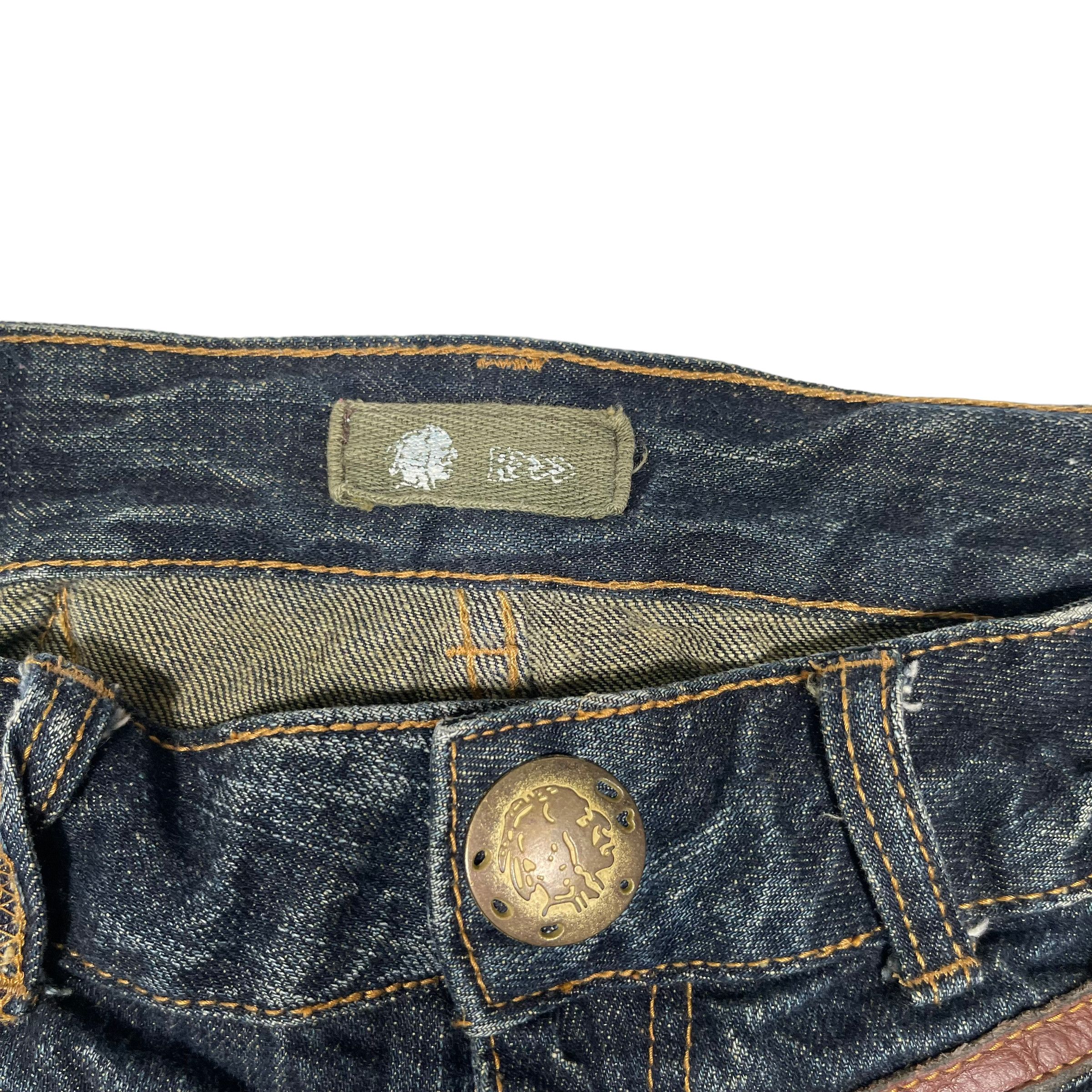 14th Addiction × If Six Was Nine × KMRii Flare Punk Sick Distressed Washed Japanese Denim Pants Size US 30 / EU 46 - 12 Thumbnail