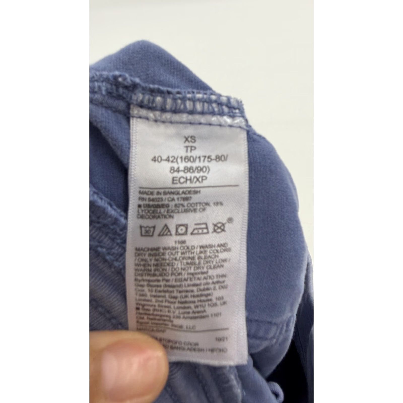 Gap Gap Shorts Womens XS Blue Elastic Waist Drawstring Casual Twill Pockets Lounge Size 26" / US 2 / IT 38 - 4 Thumbnail