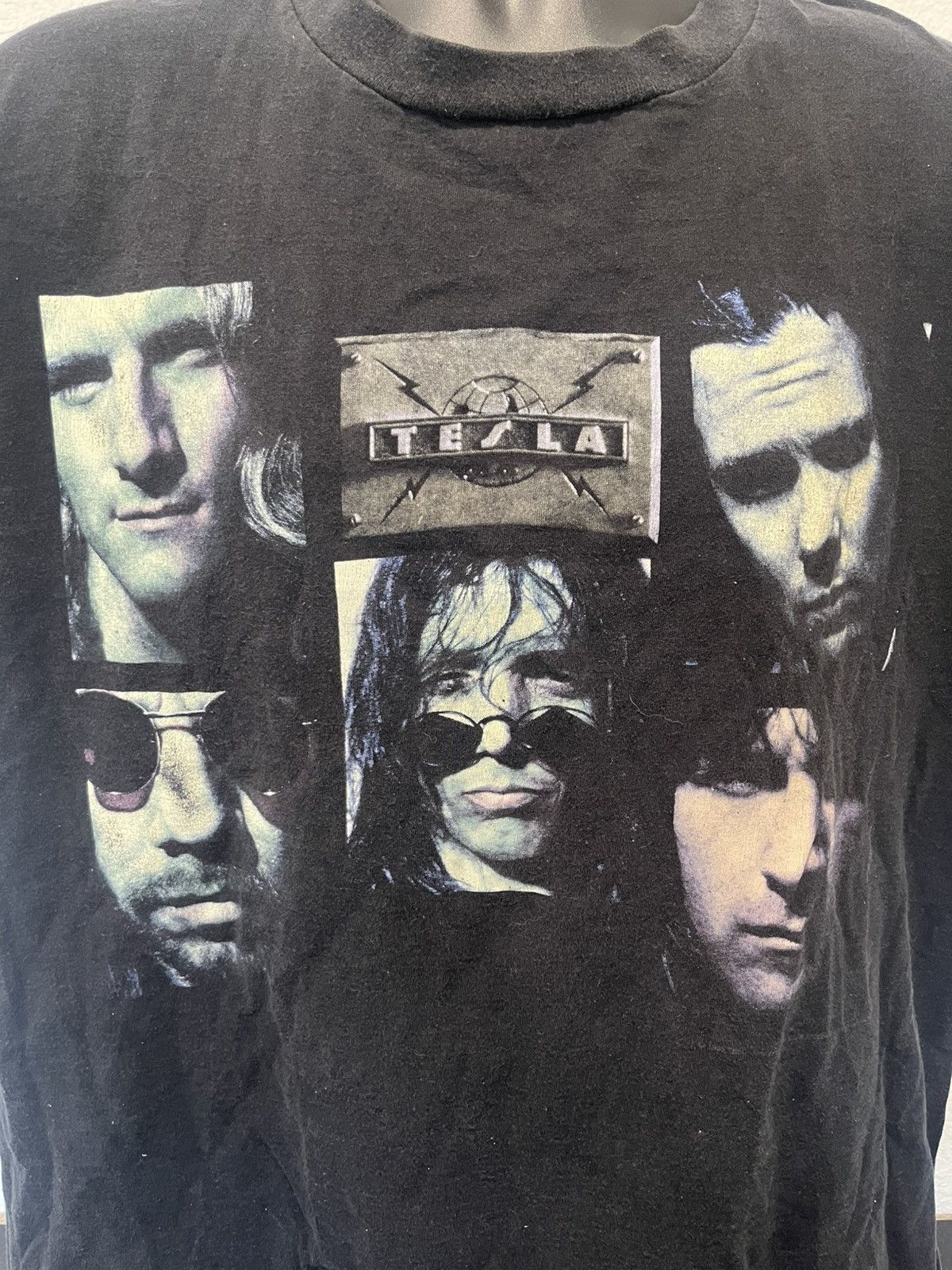 Band Tees × Vintage Vintage 90s Tesla rock band tour shirt Size US XL / EU 56 / 4 - 3 Thumbnail