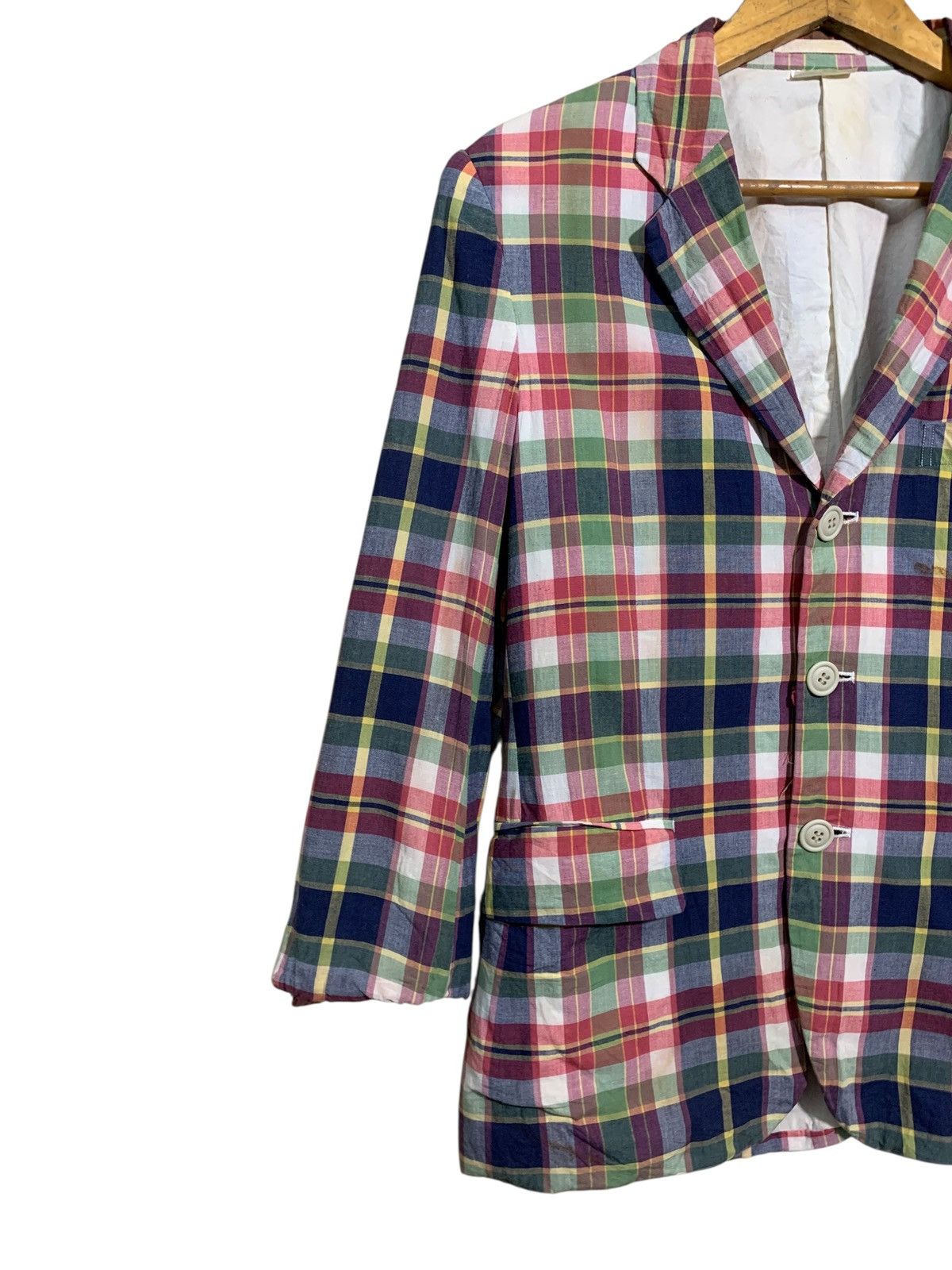 Comme des Garcons Homme Plus 🔥CdG Homme Plus 08SS Runway Plaid Jacket Size US M / EU 48-50 / 2 - 2 Thumbnail