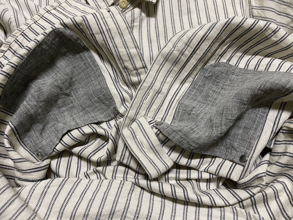 Japanese Brand × STUDIOUS Studious Pocket Shirt Striped Long Sleeve Size US M / EU 48-50 / 2 - 14 Thumbnail
