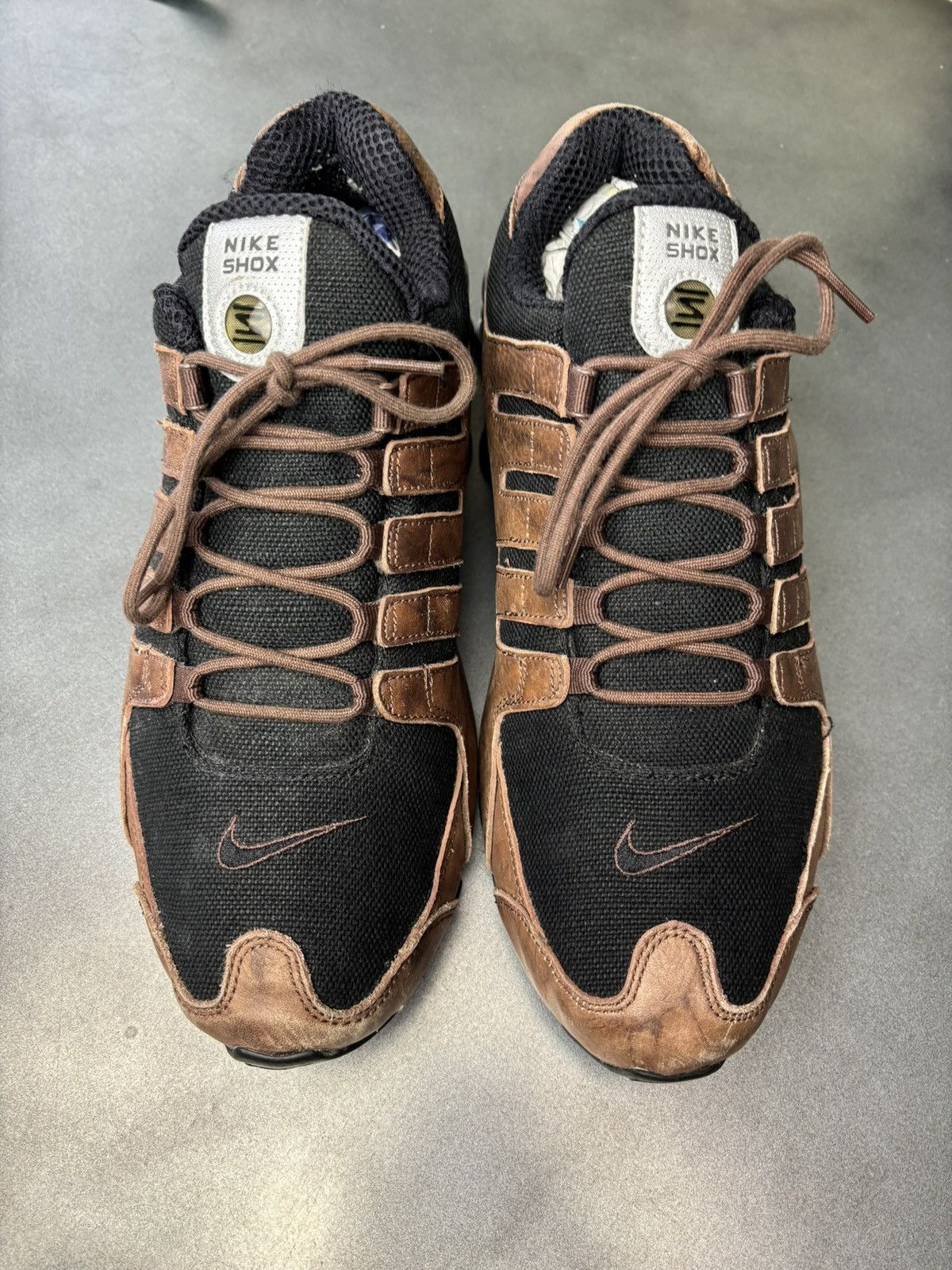 Nike × Vintage 2006 Nike Shox NZ Leather 309433-201 2000s Vintage EU Mens Size US 11 / EU 44 - 6 Thumbnail