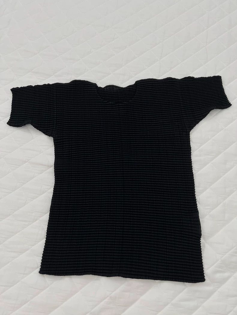 Issey Miyake issey miyake size:2 Black short-sleeved shirt 2505-Nextarr Size XXS / US 00 / IT 34 - 1 Thumbnail