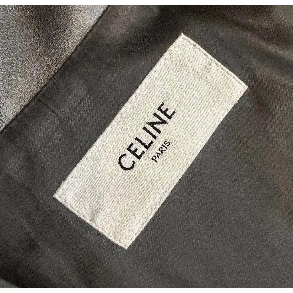 Celine Celine SS19 Hedi Slimane Two-Tone Biker Leather Jacket Size US L / EU 52-54 / 3 - 6 Thumbnail