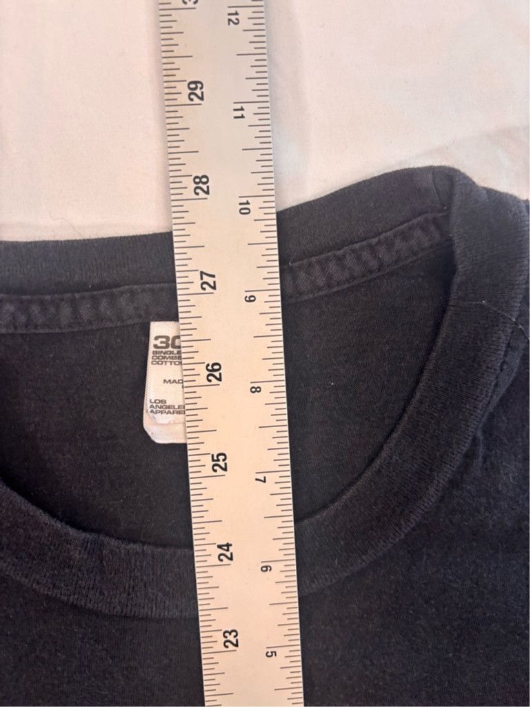 Los Angeles Apparel Men's Los Angeles Apparel T-shirt Size L Black Size US L / EU 52-54 / 3 - 6 Thumbnail