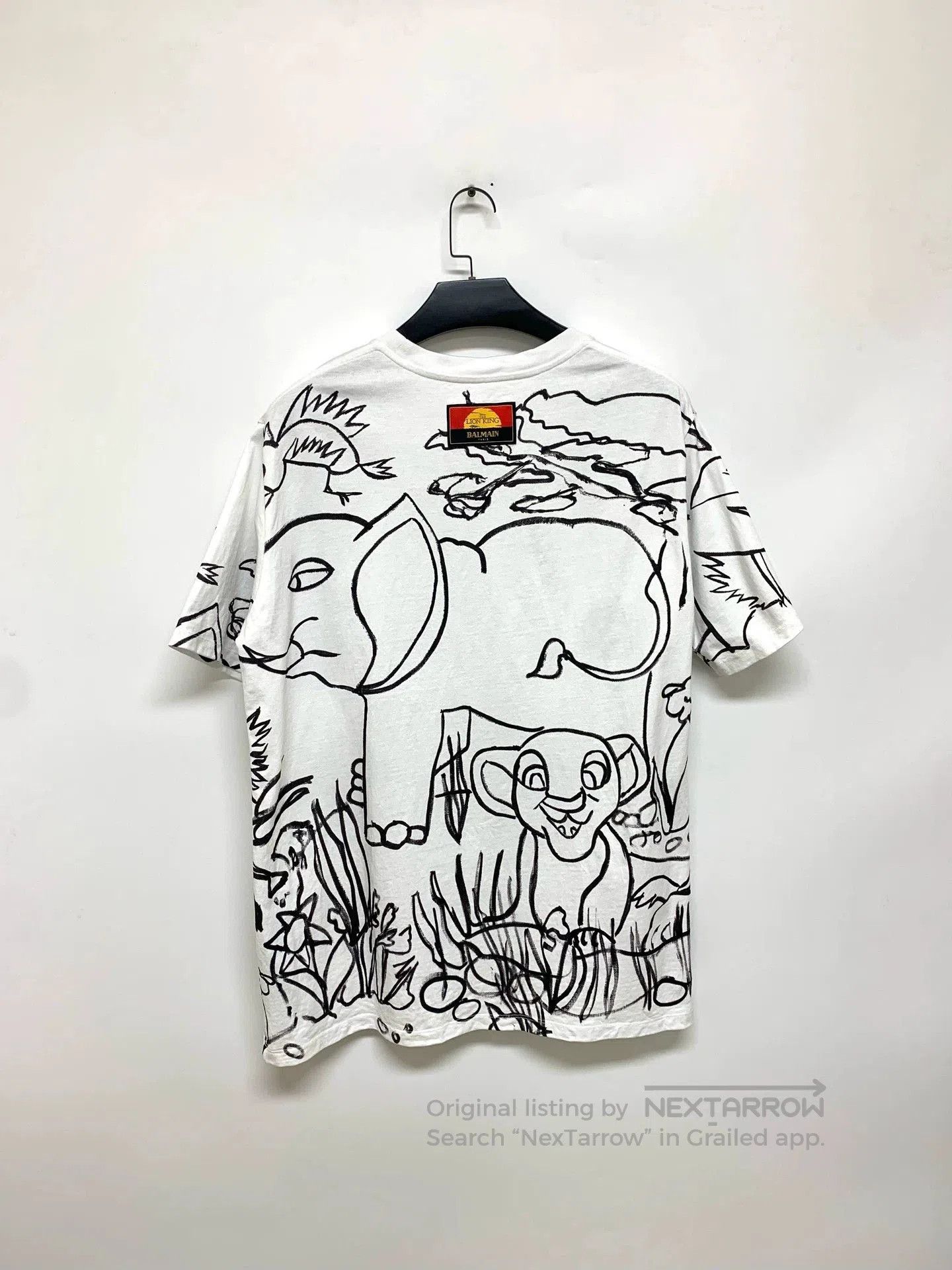 Balmain BALMAIN x Disney Cartoon Print T-Shirt. Size US L / EU 52-54 / 3 - 2 Thumbnail
