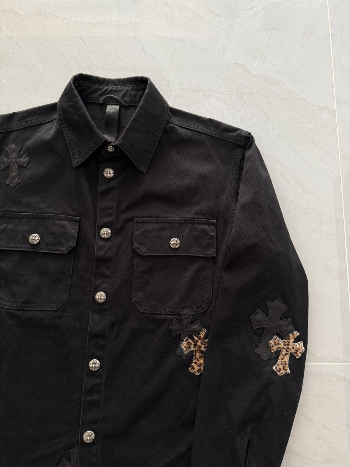 Chrome Hearts Chrome Hearts Black Cheetah Patched Workdog Jacket Sz.M Size US M / EU 48-50 / 2 - 2 Thumbnail