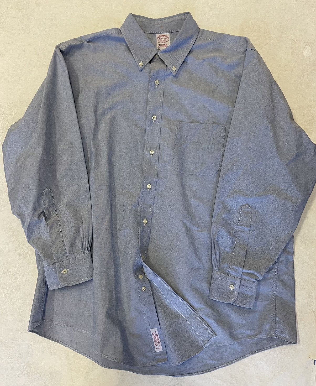 Brooks Brothers × Vintage Vintage Button Down Oxford Sport Shirt Size US XL / EU 56 / 4 - 2 Thumbnail