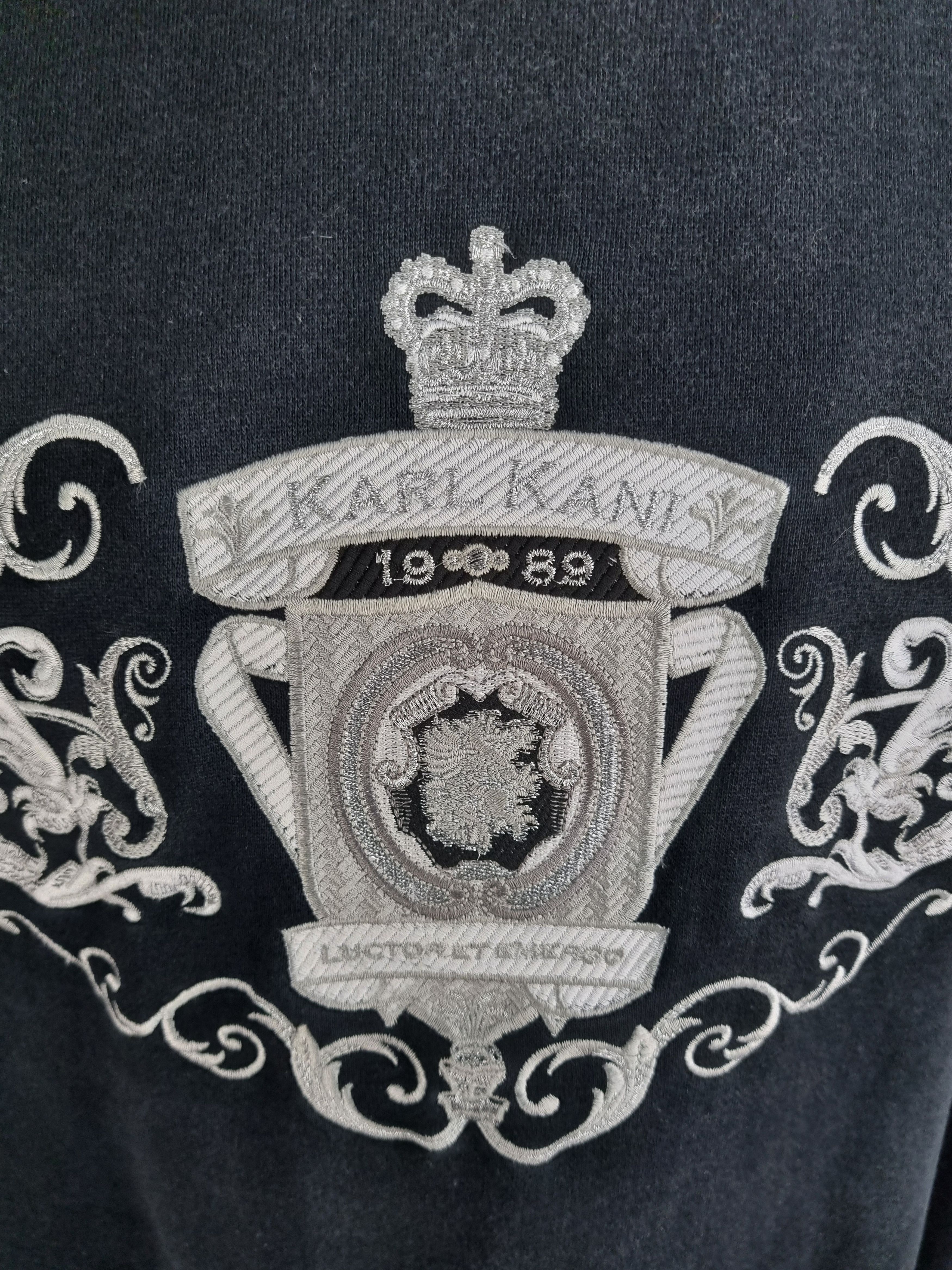 Karl Kani Karl Kani Embroidered Logo Faded Heavy Hoodie Size US XXL / EU 58 / 5 - 10 Thumbnail