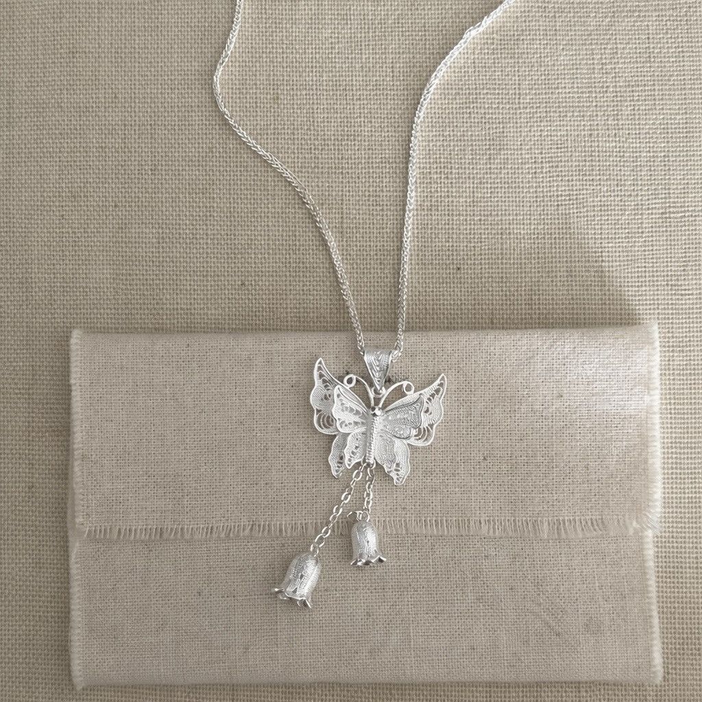 Other Whispering Butterfly · Silver Necklace Size ONE SIZE - 1 Thumbnail