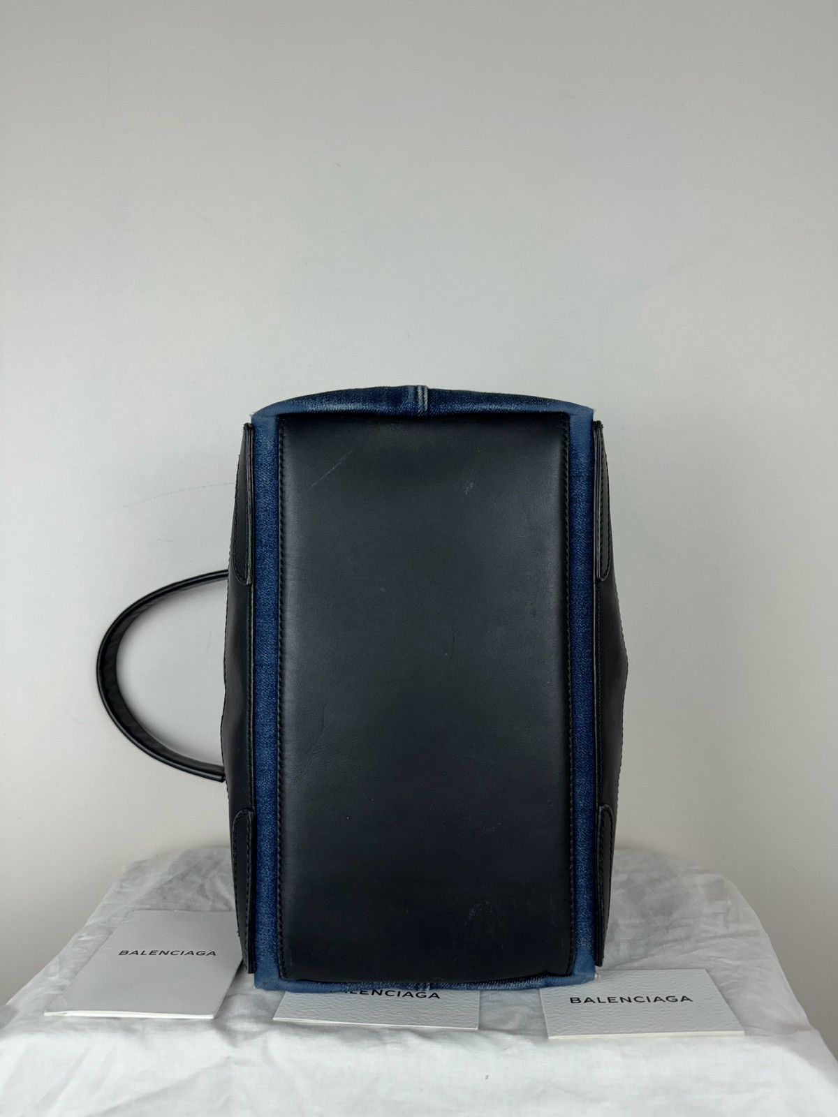 Balenciaga Balenciaga Navy Cabas Handbag original casual item Size ONE SIZE - 4 Thumbnail