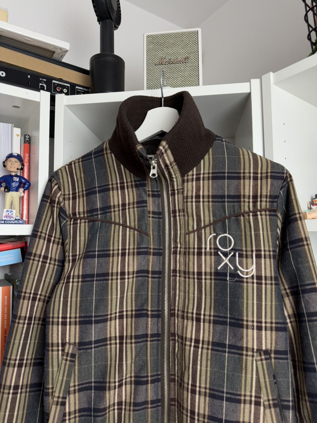 Quiksilver × Vintage Vintage y2k Quiksilver Roxy checked cropped jacket S archive Size S / US 4 / IT 40 - 4 Thumbnail
