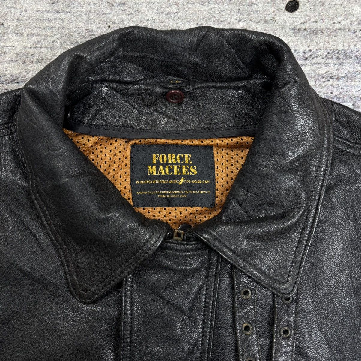 Kadoya Vintage 90s Kadoya Macees bikers leather jacket Size US L / EU 52-54 / 3 - 8 Thumbnail