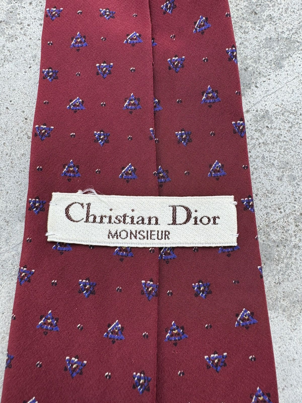 Christian Dior Monsieur × Dior Vintage Christian Dior Necktie Red Size ONE SIZE - 3 Thumbnail