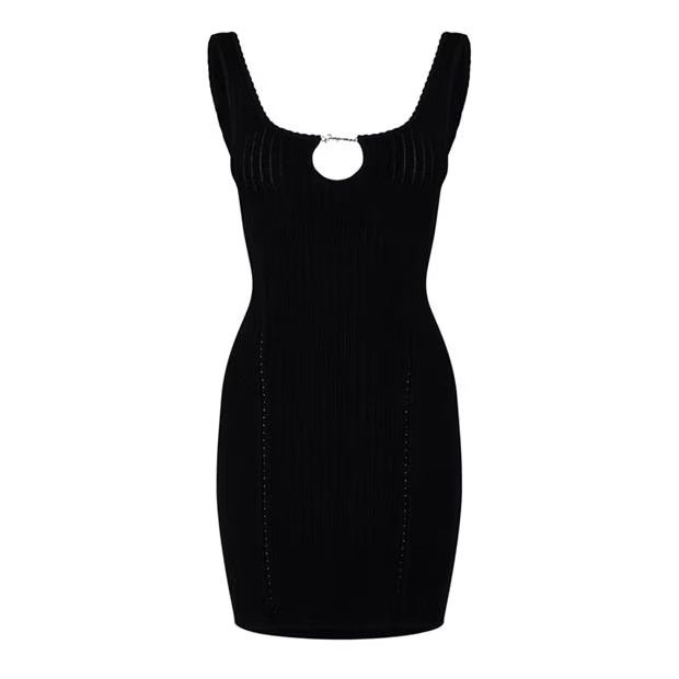 Jacquemus o1g2r1mq1024 Mini Dress in Black Size M / US 6-8 / IT 42-44 - 1 Thumbnail