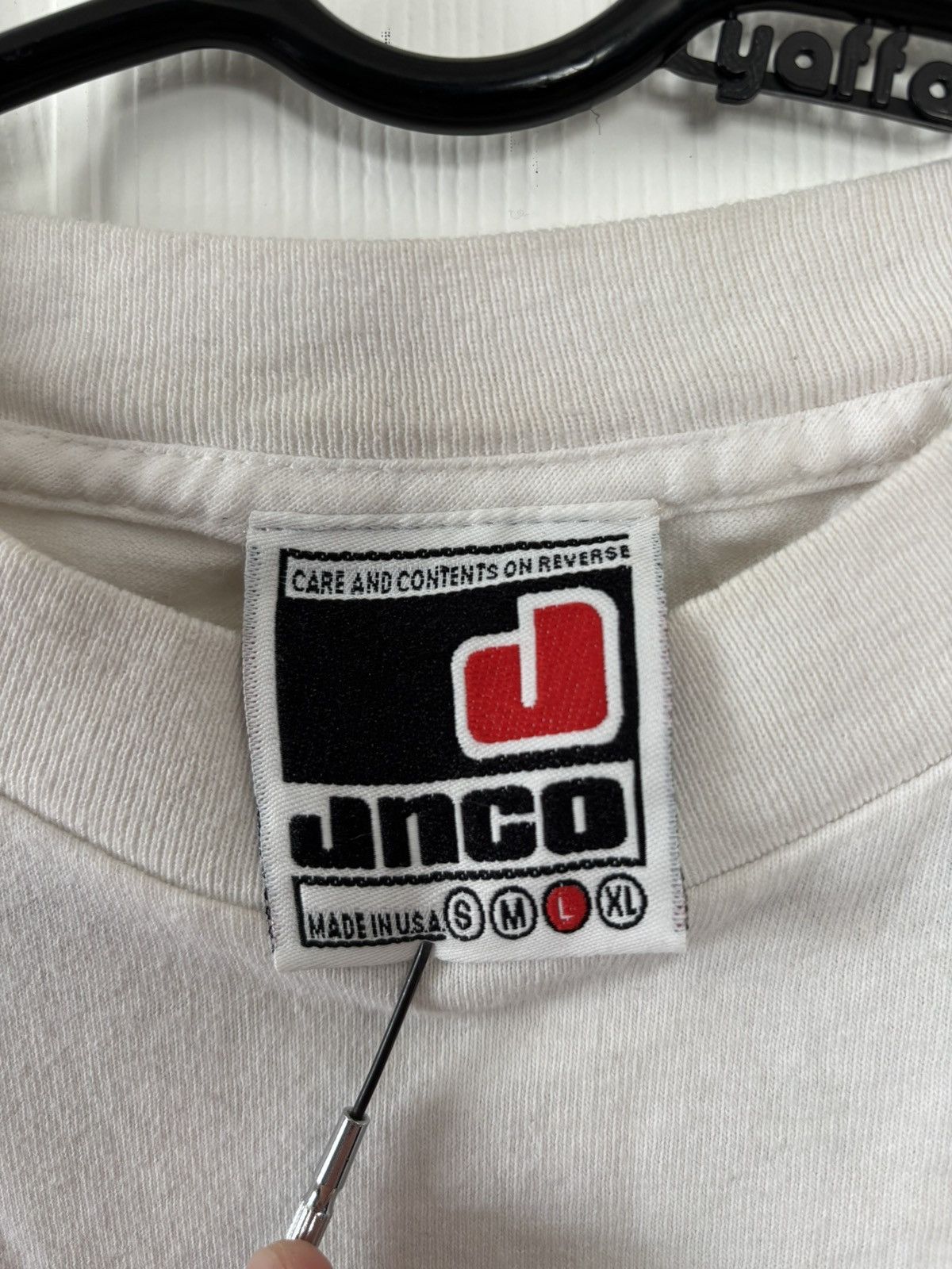 JNCO *RARE* VINTAGE 90s JNCO FLAME HEAD TEE Size US L / EU 52-54 / 3 - 5 Thumbnail