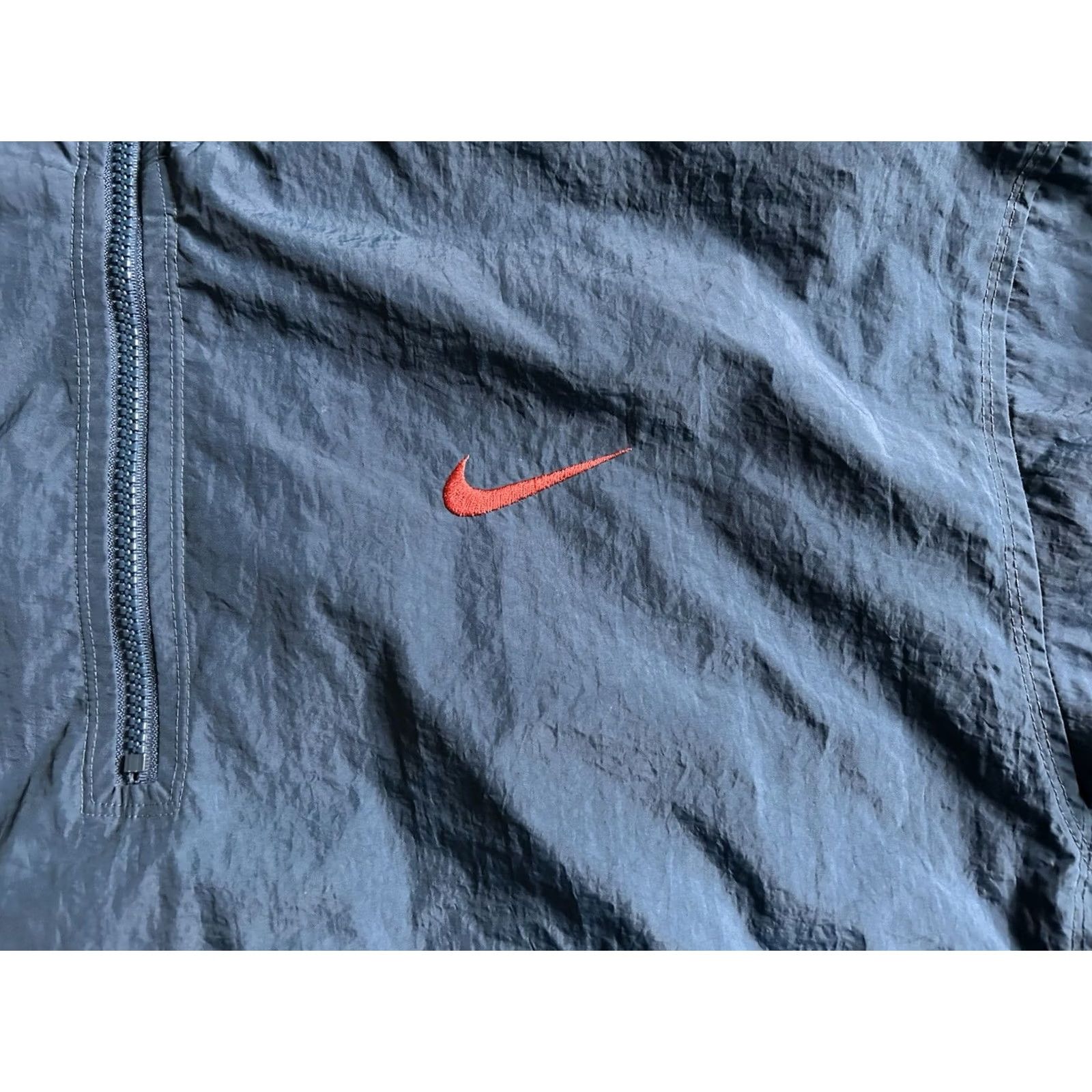 Nike VTG Nike 90s Wind Breaker Jacket 1/4 Zip Mens XL Blue/Orange Windbreaker 90s Col or Multicolor Jacket Mens XL Size US XL / EU 56 / 4 - 4 Thumbnail