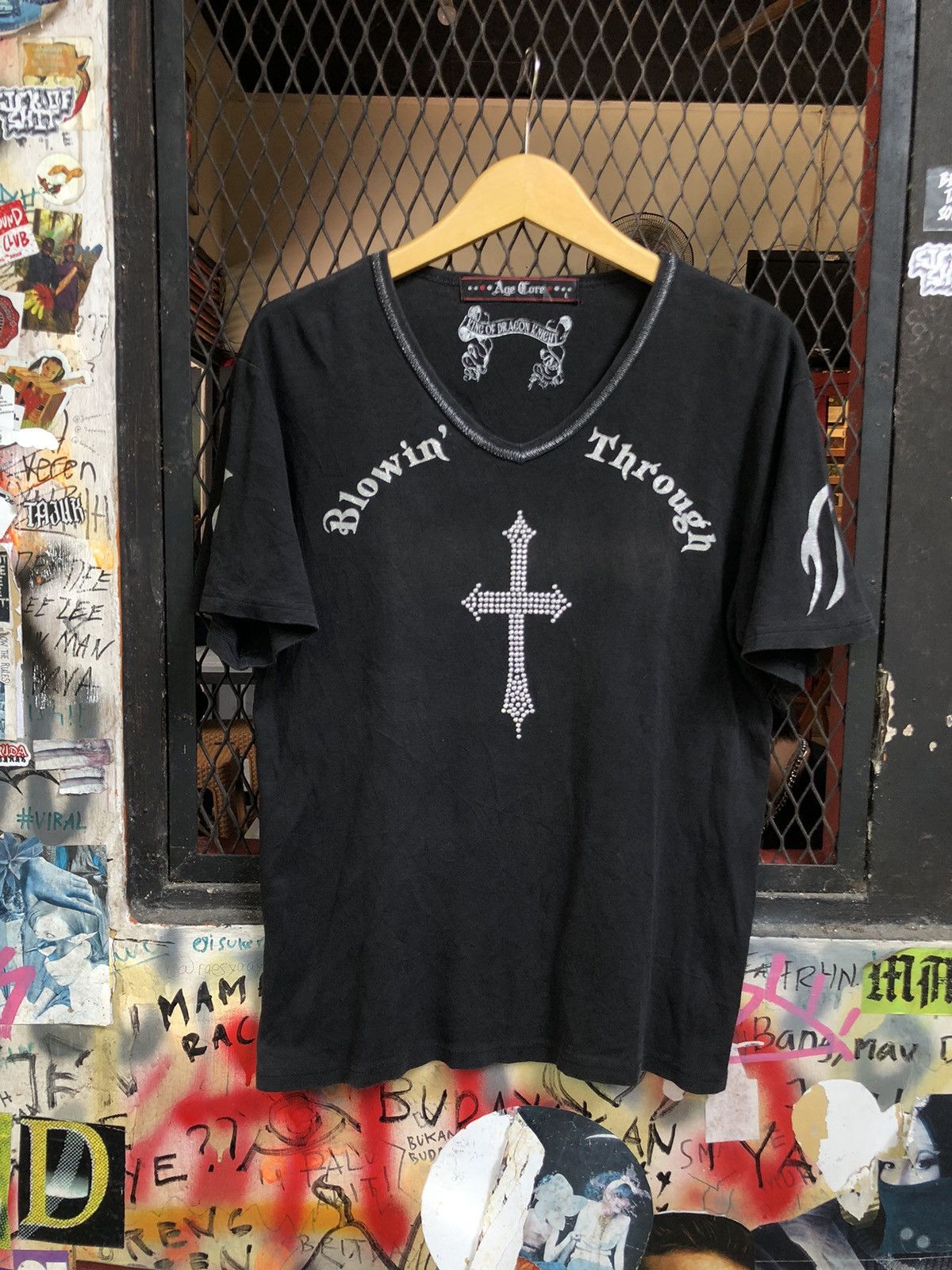 If Six Was Nine × Japanese Brand × Le Grande Bleu (L.G.B.) JAPANESE AGE CORE POEM SHIRT LIKE CHROME HEART Size US L / EU 52-54 / 3 - 1 Thumbnail