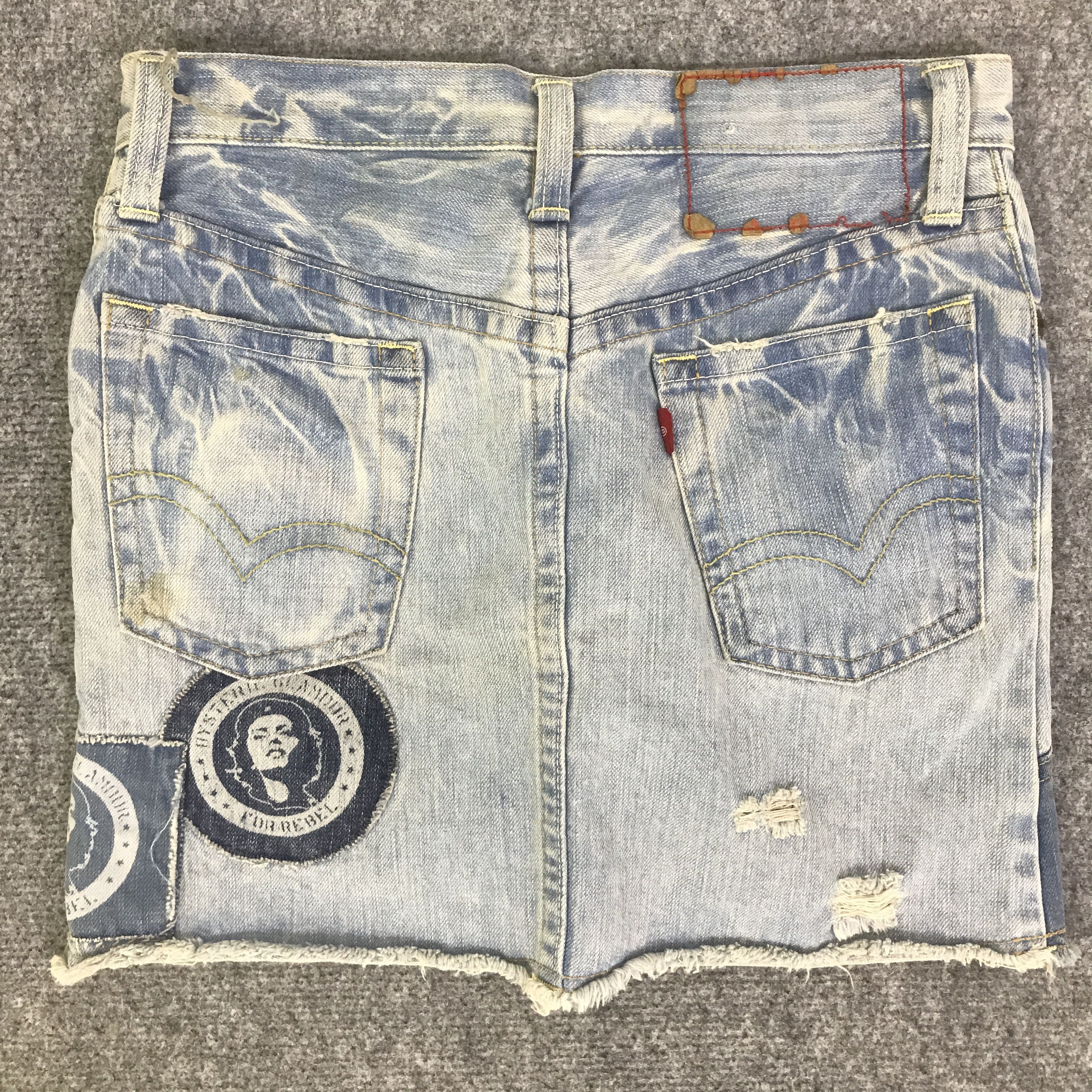 Hysteric Glamour HYSTERIC GLAMOUR DENIM JEANS MINI SKIRT K133B18 Size 28" / US 6 / IT 42 - 4 Thumbnail