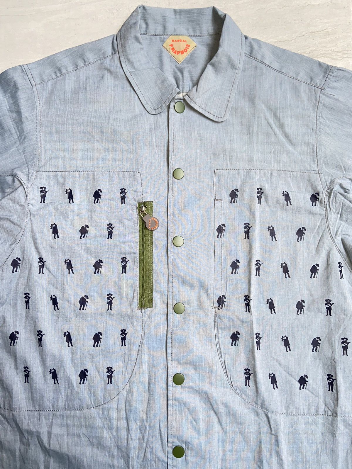 Frapbois FRAPBOIS Blue Shirt Size US M / EU 48-50 / 2 - 12 Thumbnail