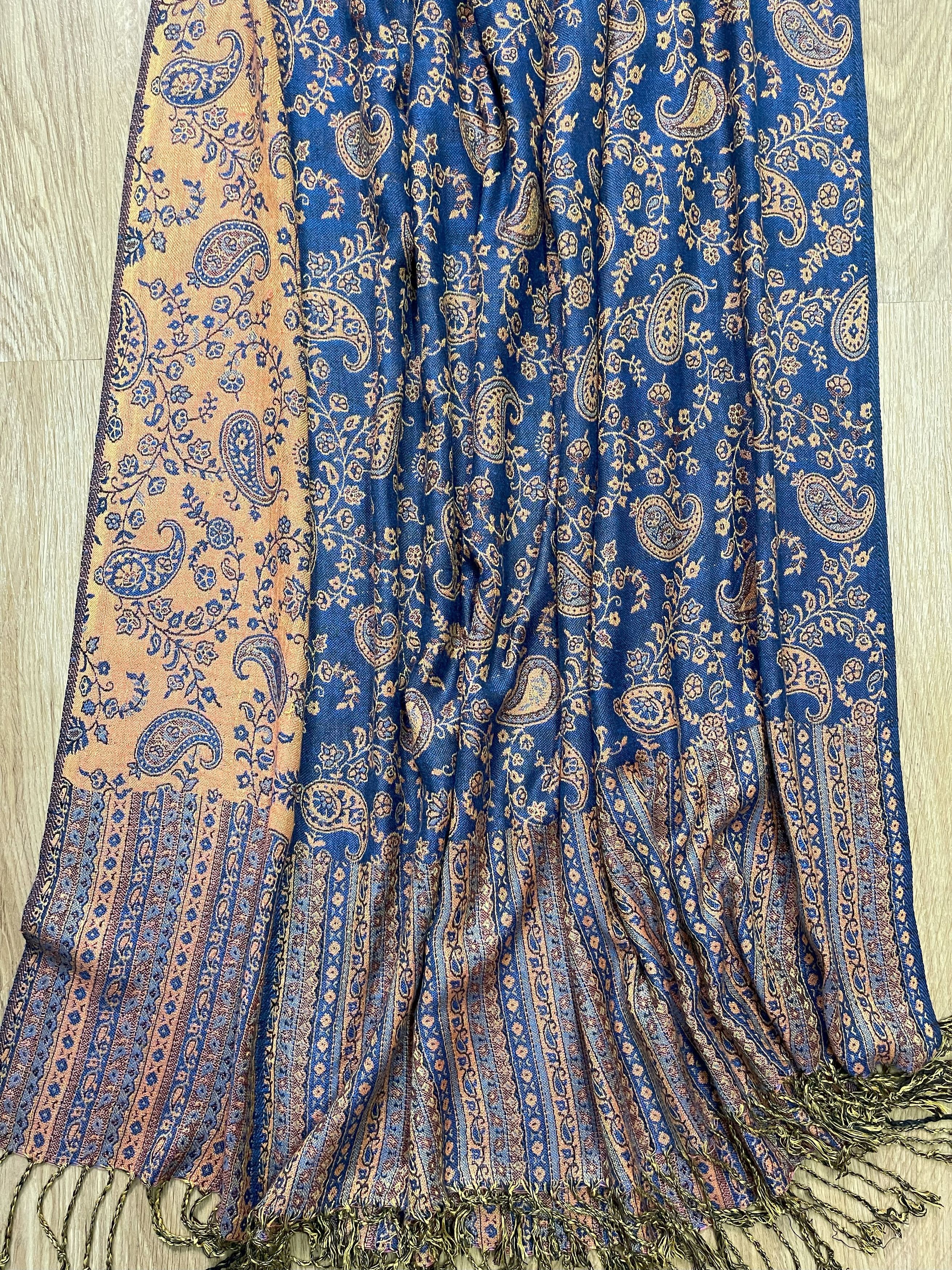 Vintage Vintage Big Size Scarves, Large-Sized Wrap Scarf - 6077 Size ONE SIZE - 13 Thumbnail