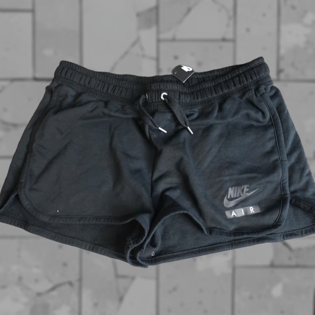 Nike Nike Womens Shorts XL Black Air Drawstring Jersey NEW Size XL / US 12-14 / IT 48-50 - 1 Thumbnail