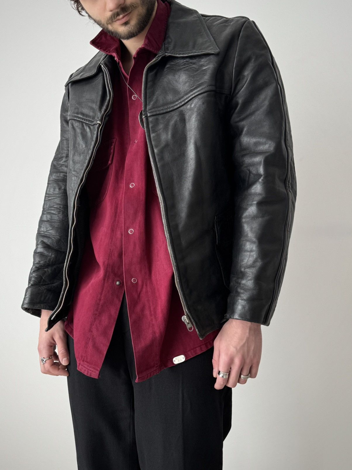 Vintage Vintage 1960s Mongolian 'WICO' Zip Leather Jacket Size US M / EU 48-50 / 2 - 1 Thumbnail