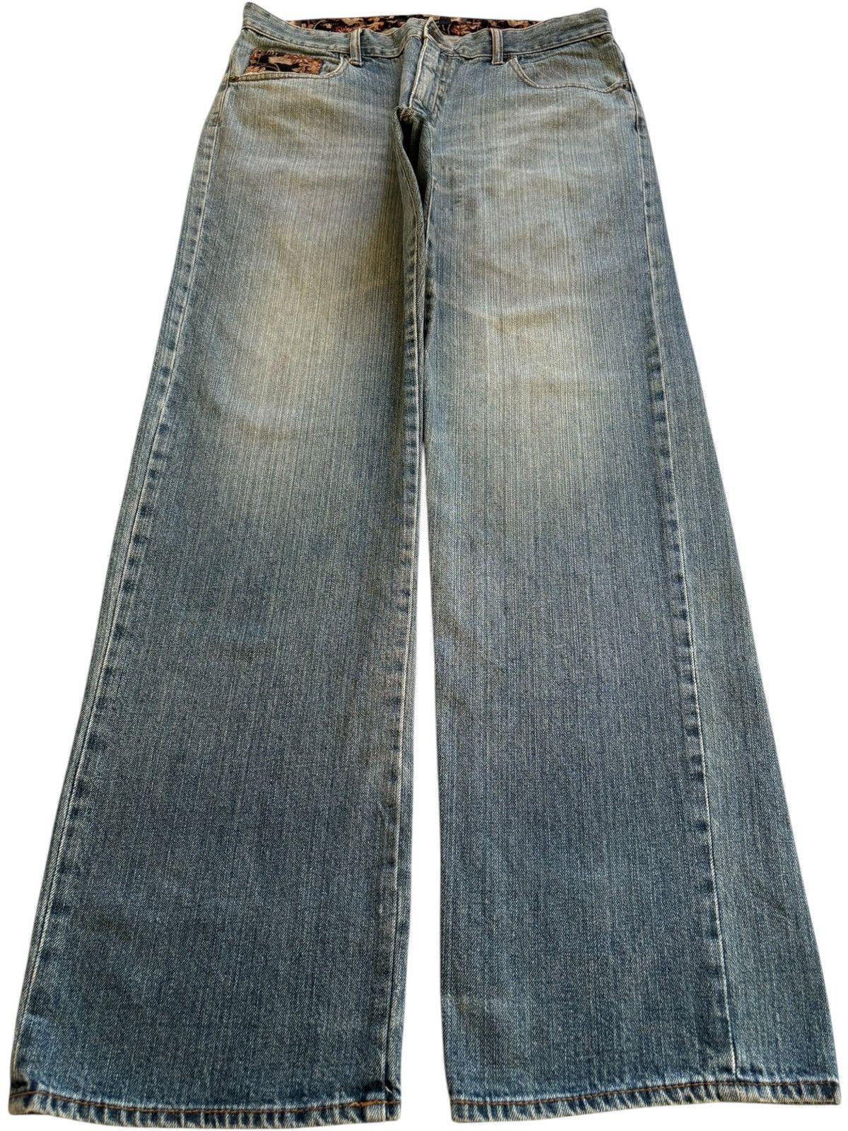 Japanese Brand Vintage Japanese Brand Sugoi Embroidery Mud Wash Baggy Jeans Size US 34 / EU 50 - 1 Thumbnail