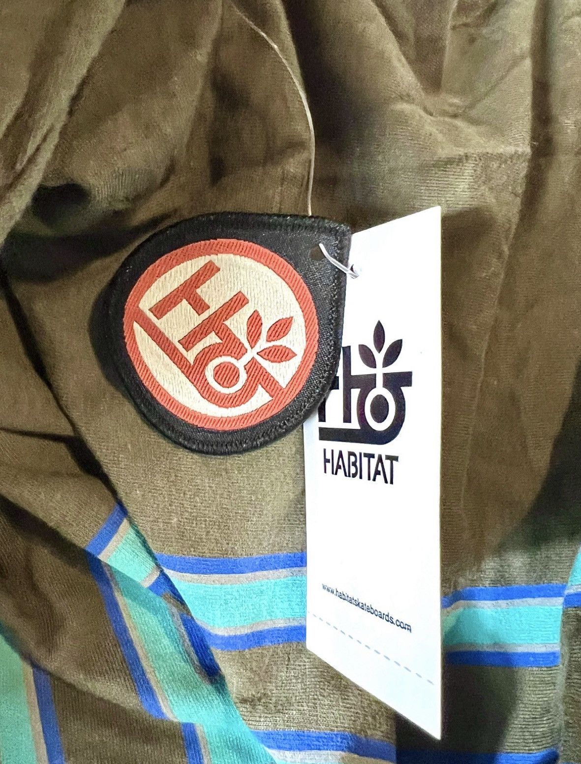 Designer Habitat Skateboards Men’s Pod Logo Military Green T- Shirt Size US M / EU 48-50 / 2 - 7 Thumbnail