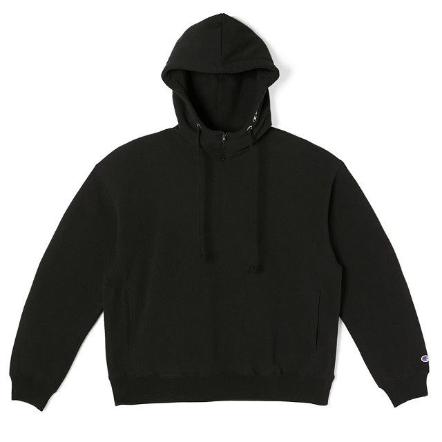 Other Other N.HOOLYWOOD × Champion MOCK NECK HOODIE Cotton Blend Sweatshirt Cotton Sweatshirts & Hoodies C8-B113 DUTY FREE for USA Size ONE SIZE - 1 Thumbnail