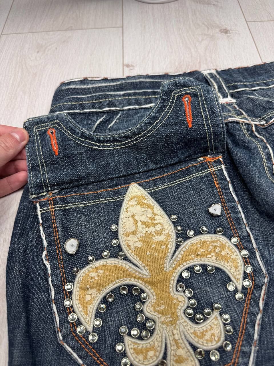 Other Made in USA Laguna Beach Skulls Jeans Size US 36 / EU 52 - 9 Thumbnail