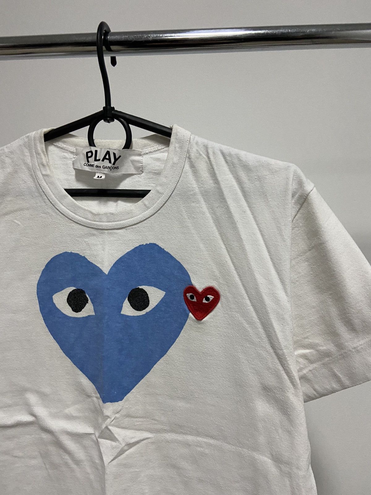 Comme des Garcons PLAY × Japanese Brand × Vintage Play Come Des Garcons Vintage T Shirt Japanese Heart Logo Size US M / EU 48-50 / 2 - 2 Thumbnail
