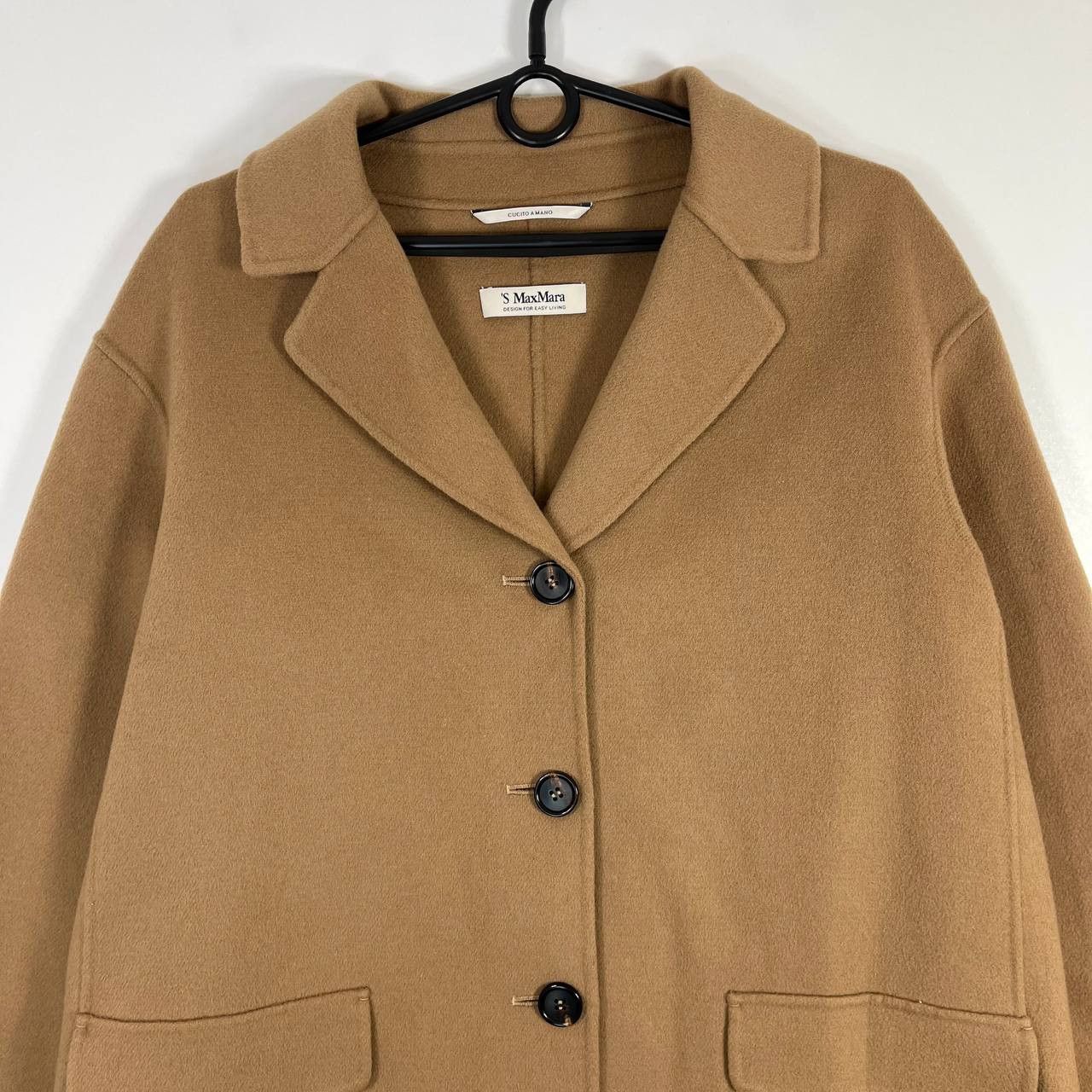 Max Mara Max Mara Womens Camel Wool Coat Pure New Wool Size M Size M / US 6-8 / IT 42-44 - 2 Thumbnail