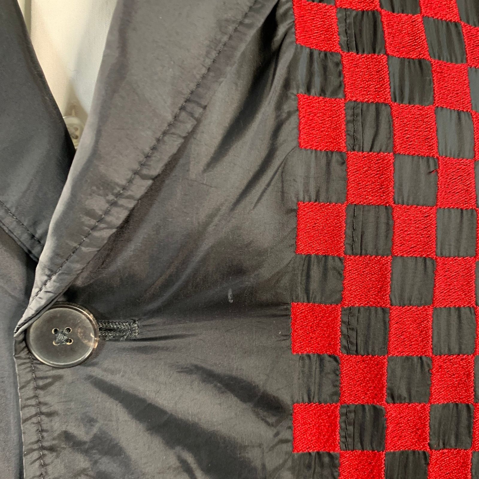 Haider Ackermann HAIDER ACKERMANN Size M Checkered Notch Lapel Sport Coat Size 40R - 6 Thumbnail