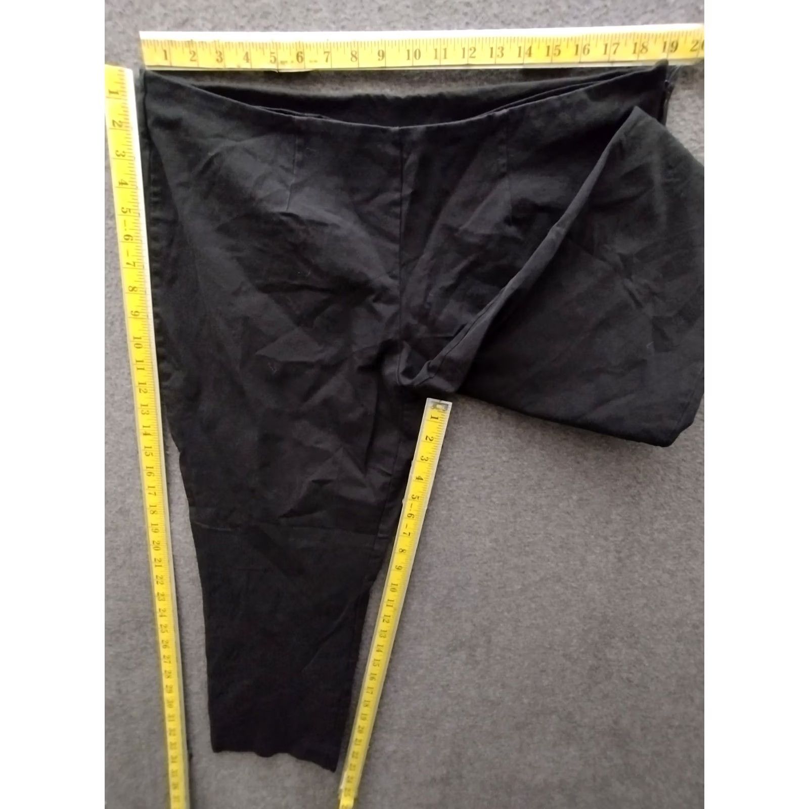 Vintage VINTAGE Time And Tru Capris Pants 20 Black Plus Size Adult Women Zip Closure Size 42" / US 20 - 5 Thumbnail