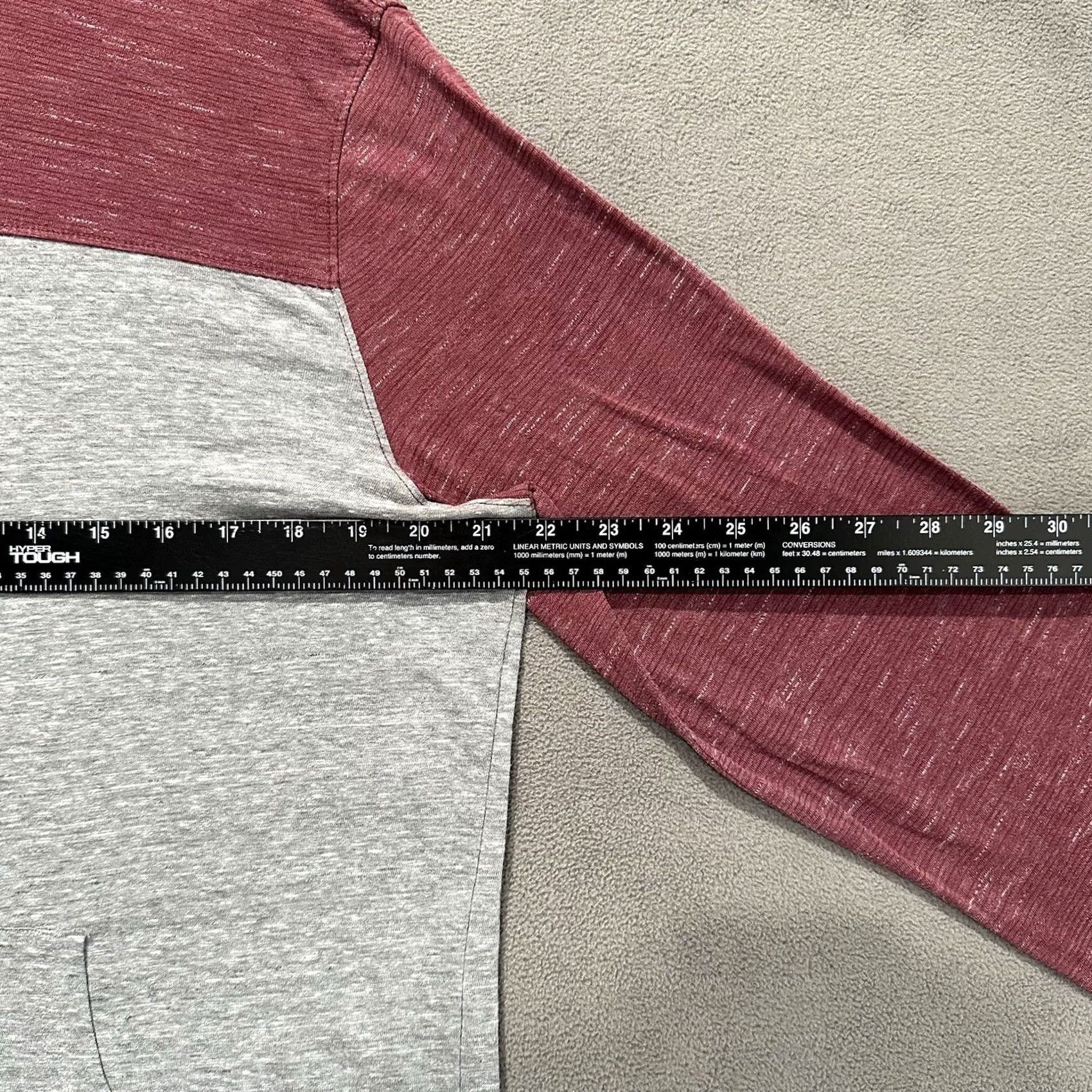 Vintage Urban Pipeline Hoodie Mens Large Red/Gray Lightweight Drawstring Front Pocket Size US L / EU 52-54 / 3 - 6 Thumbnail
