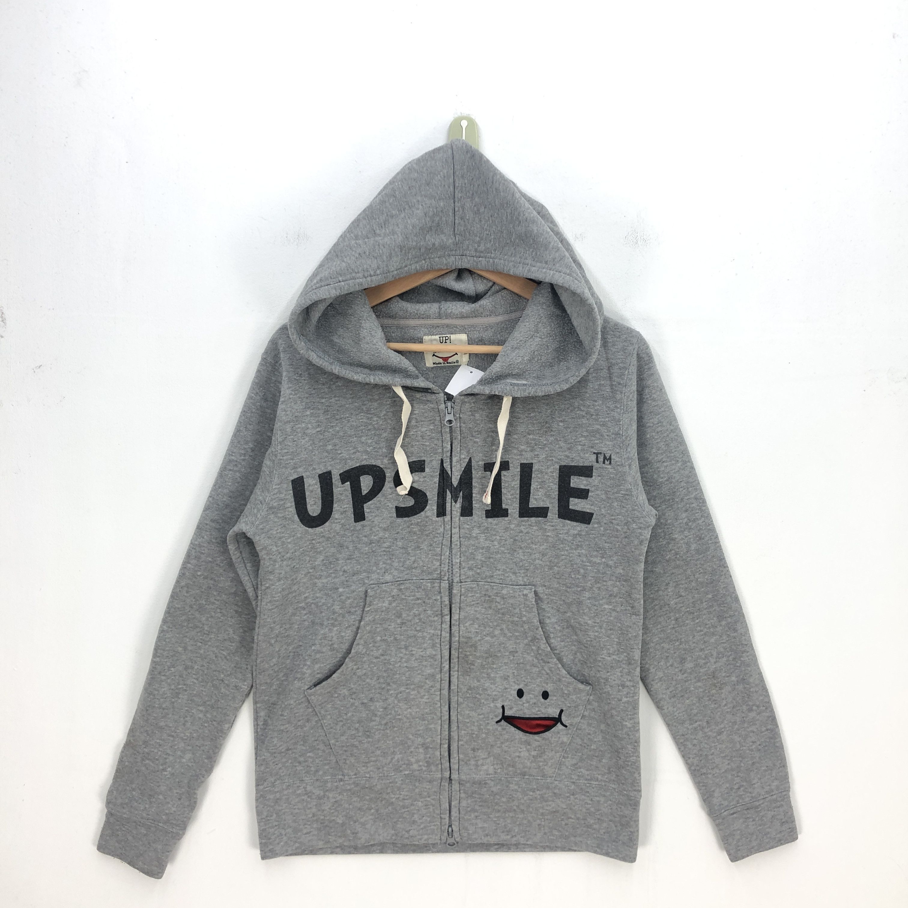 If Six Was Nine × Japanese Brand × Vintage Vintage Smile Up Hoodie Sweater Japanese Smile Sweatshirt Size S / US 4 / IT 40 - 2 Thumbnail