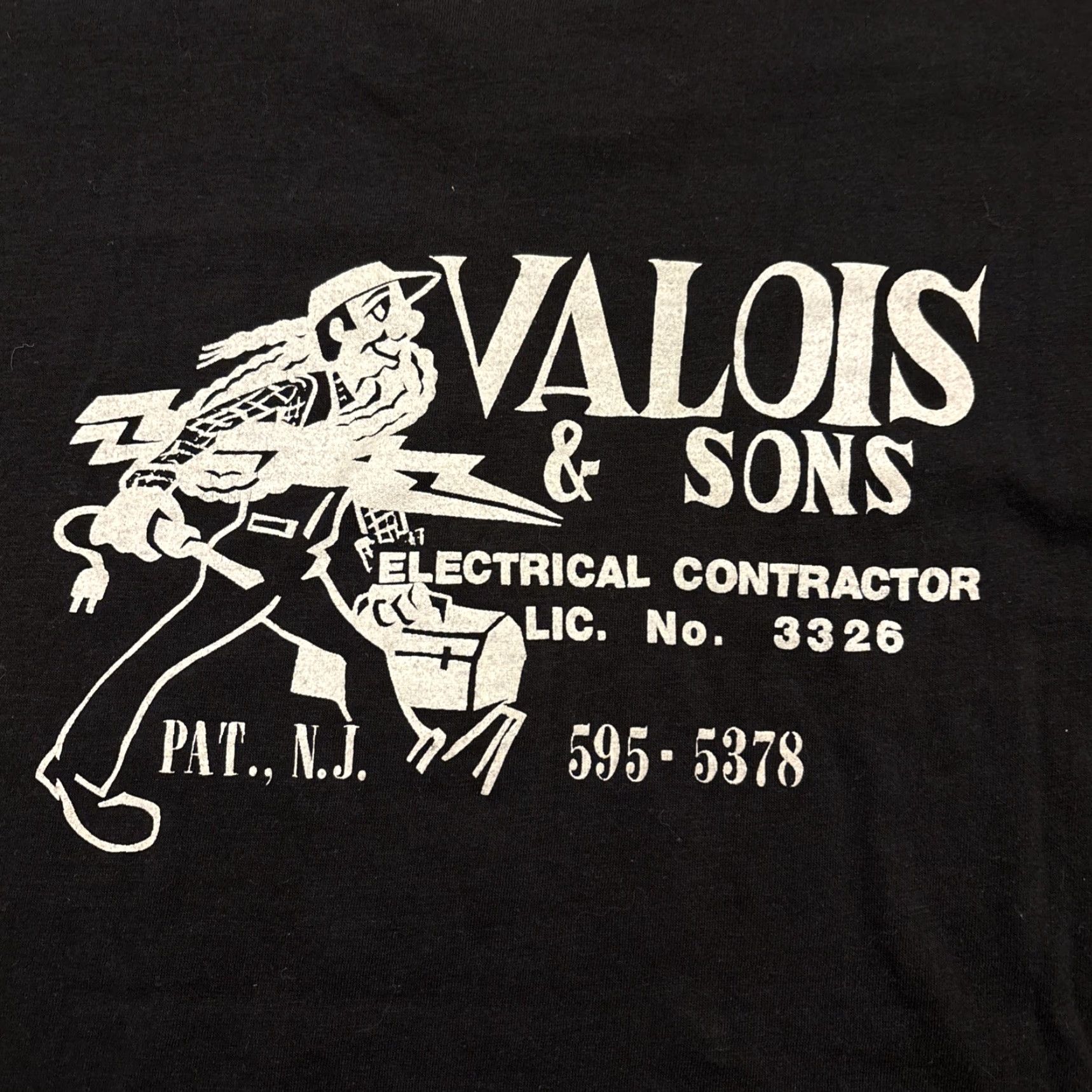 Vintage VINTAGE Downerwear Electrical Contractor T-Shirt Black Adult XL 90s USA Mens Size US XL / EU 56 / 4 - 2 Thumbnail