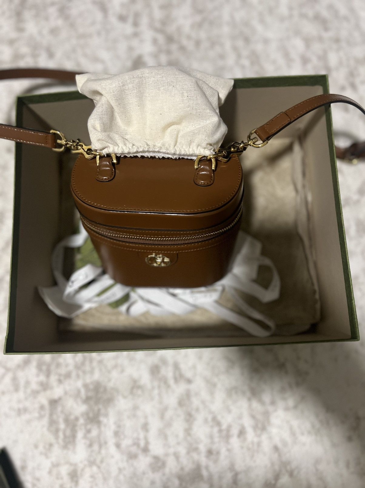 Gucci Gucci Calfskin Mini Bamboo Top Handle Shoulder Bag Black Size ONE SIZE - 4 Thumbnail